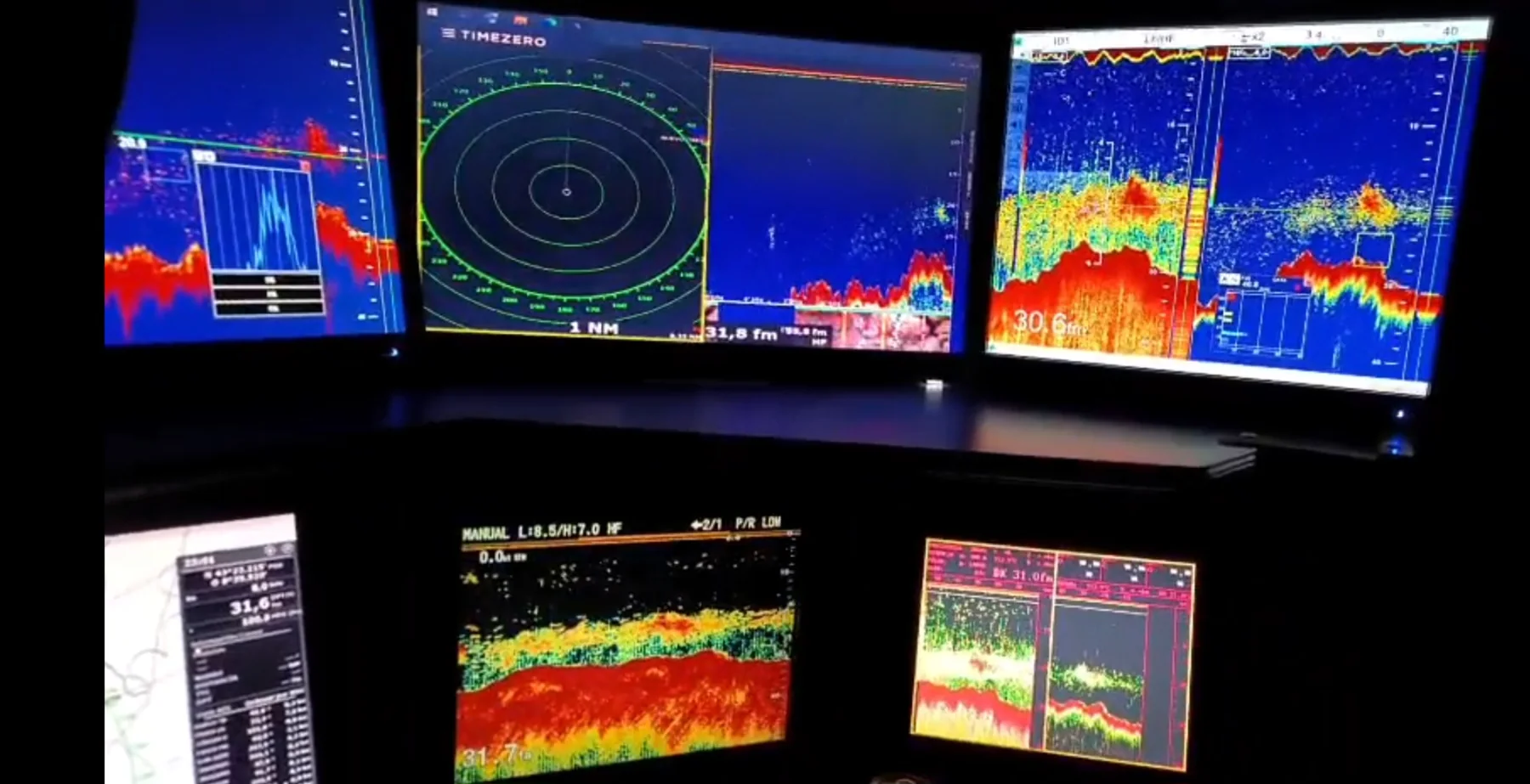 Sistemas de sonda y detección instalados a bordo